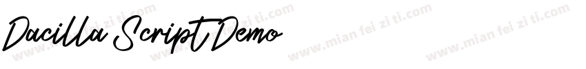 Dacilla Script Demo字体转换